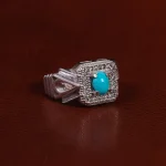 انگشتر فیروزه عجمی مردانه کد 24060