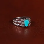 انگشتر فیروزه شجری مردانه کد 24084