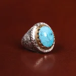 انگشتر فیروزه شجری مردانه کد 24134