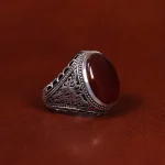 انگشتر عقیق یمن مردانه کد 24188