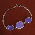 دستبند عقیق سوسنی کد 24191