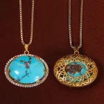 گردنبند فیروزه شجری کد 24245