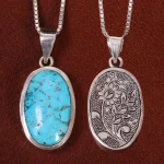 گردنبند فیروزه شجری کد 24269