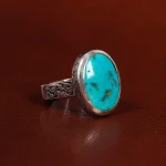 انگشتر فیروزه شجری مردانه کد 24295