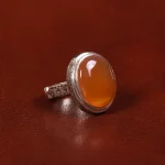 انگشتر عقیق یمن مردانه کد 24311