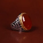 انگشتر عقیق یمن مردانه کد 24345