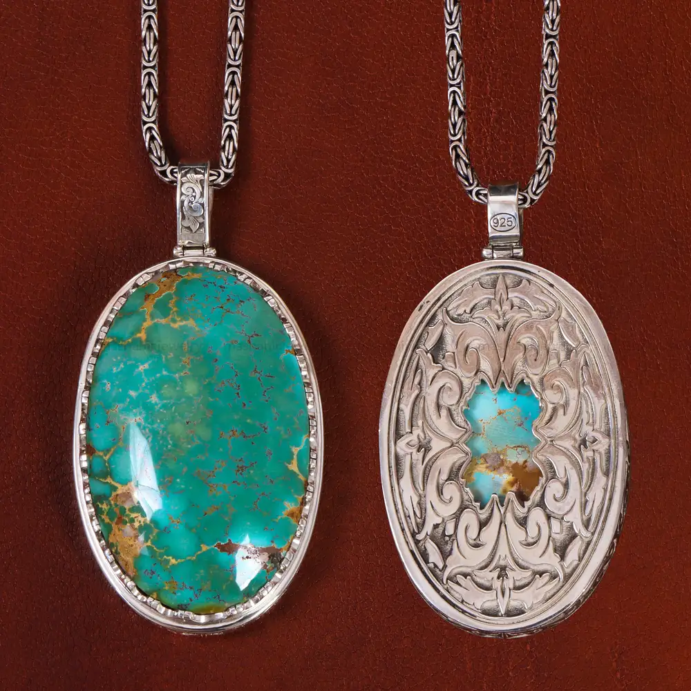 گردنبند فیروزه شجری کد 24357