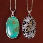 گردنبند فیروزه شجری کد 24414