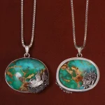 گردنبند فیروزه شجری کد 24417