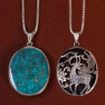 گردنبند فیروزه شجری کد 24425