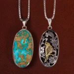 گردنبند فیروزه شجری کد 24430