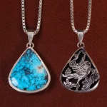 گردنبند فیروزه شجری کد 24441