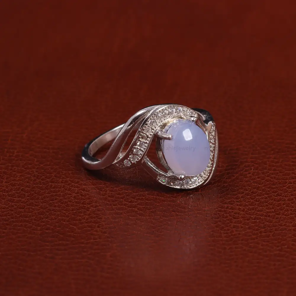 انگشتر عقیق زنانه سوسنی کد 24505