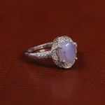 انگشتر عقیق زنانه سوسنی کد 24511