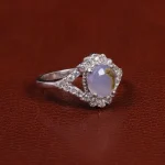 انگشتر عقیق زنانه سوسنی کد 24512