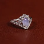 انگشتر عقیق زنانه سوسنی کد 24513