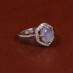 انگشتر عقیق زنانه سوسنی کد 24516