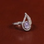 انگشتر عقیق زنانه سوسنی کد 24517