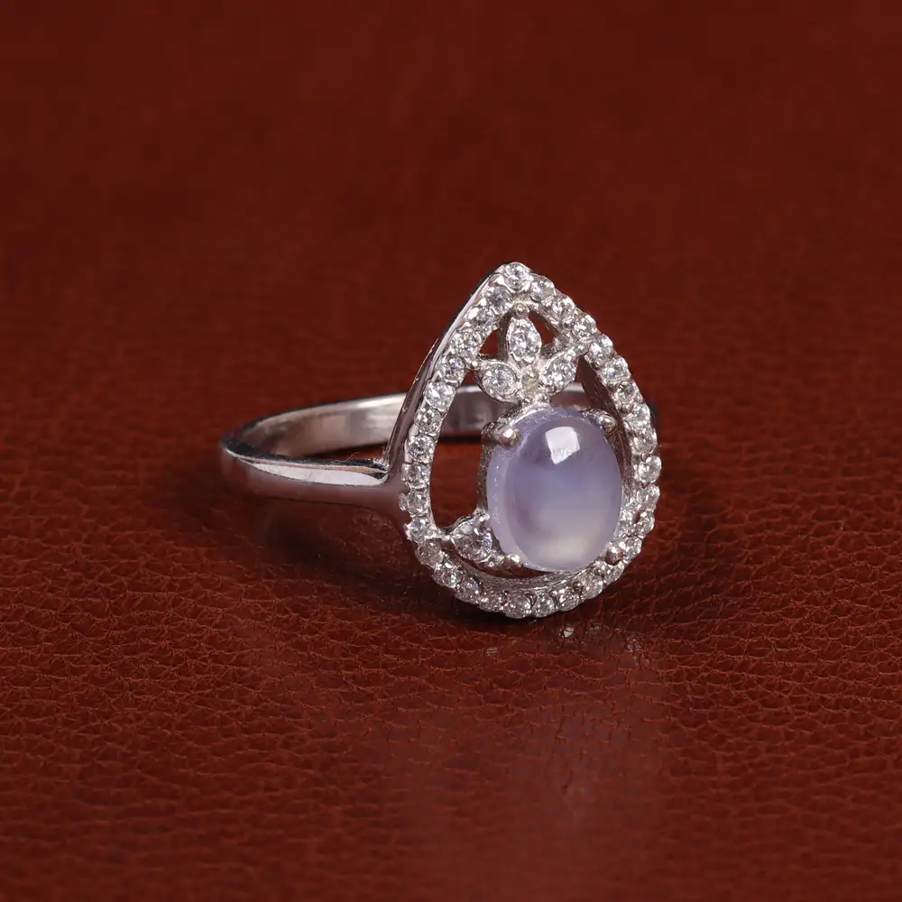 انگشتر عقیق زنانه سوسنی کد 24524