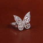 حلقه نقره زنانه کد 24530