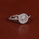 حلقه نقره زنانه کد 24536