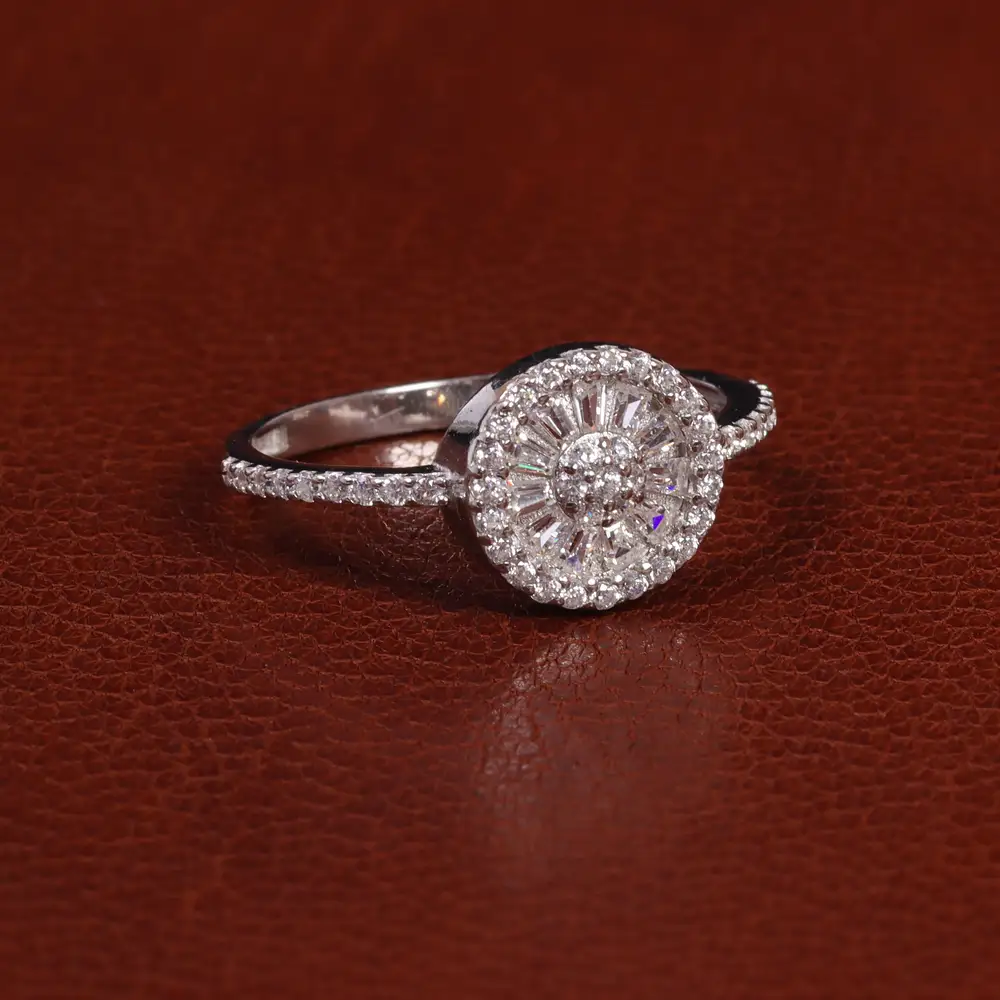 حلقه نقره زنانه کد 24536