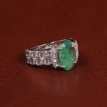 انگشتر زمرد زنانه کد 24545