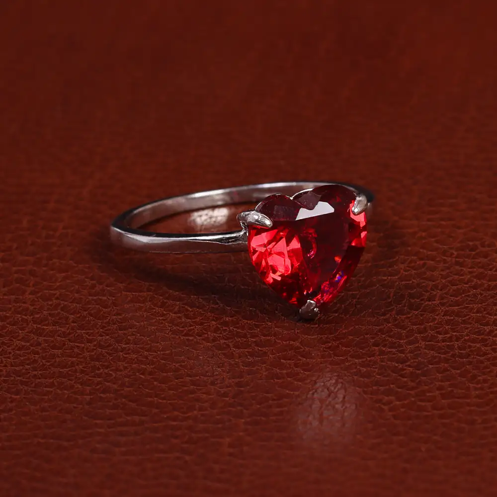 انگشتر طرح یاقوت سرخ زنانه کد 24554