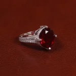 انگشتر طرح یاقوت سرخ زنانه کد 24555