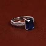 انگشتر طرح یاقوت کبود زنانه کد 24562