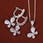 نیم ست نقره زنانه کد 24646