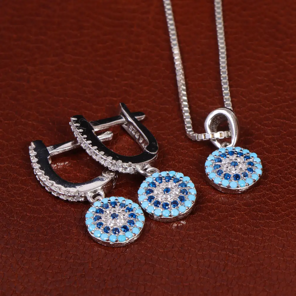 نیم ست نقره زنانه کد 24655