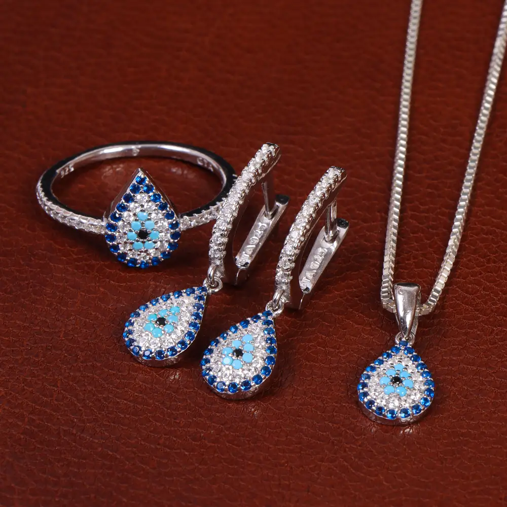 نیم ست نقره زنانه کد 24656