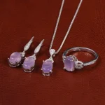 نیم ست عقیق سوسنی زنانه کد 24668