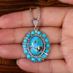گردنبند فیروزه شجری زنانه کد 23256