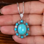 گردنبند فیروزه شجری زنانه کد 23260