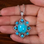 گردنبند فیروزه شجری زنانه کد 232667