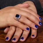 انگشتر طرح یاقوت کبود زنانه کد 23985