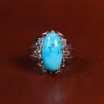 انگشتر فیروزه شجری مردانه کد 24019