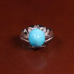 انگشتر فیروزه عجمی مردانه کد 24034