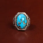 انگشتر فیروزه شجری مردانه کد 24136