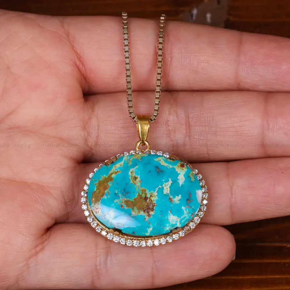 گردنبند فیروزه شجری کد 24246