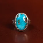 انگشتر فیروزه شجری مردانه کد 24280