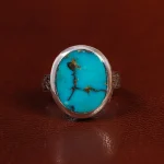 انگشتر فیروزه شجری مردانه کد 24287