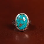 انگشتر فیروزه شجری مردانه کد 24296