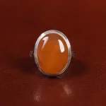 انگشتر عقیق یمن مردانه کد 24310