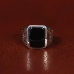 انگشتر عقیق جزع یمن مردانه کد 24320