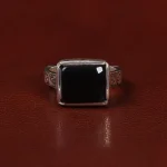 انگشتر عقیق جزع یمن مردانه کد 24321