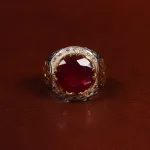 انگشتر یاقوت سرخ مردانه کد 24342