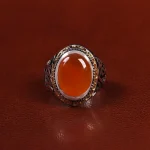 انگشتر عقیق یمن مردانه کد 24350